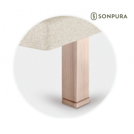Juego patas madera blanca